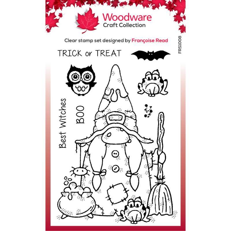 Woodware Clear Singles Witchy Woo 4 in x 6 in Stamp Set - Craftywaftyshop
