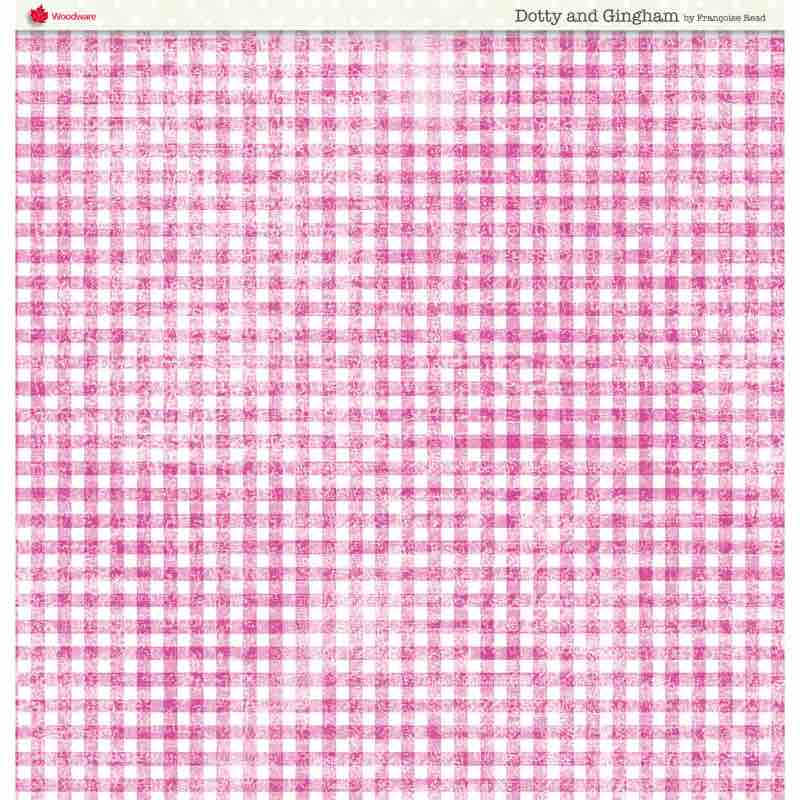 Woodware Francoise Read Dotty And Gingham 8 in x 8 in Paper Pad by Creative Expressions - Craftywaftyshop