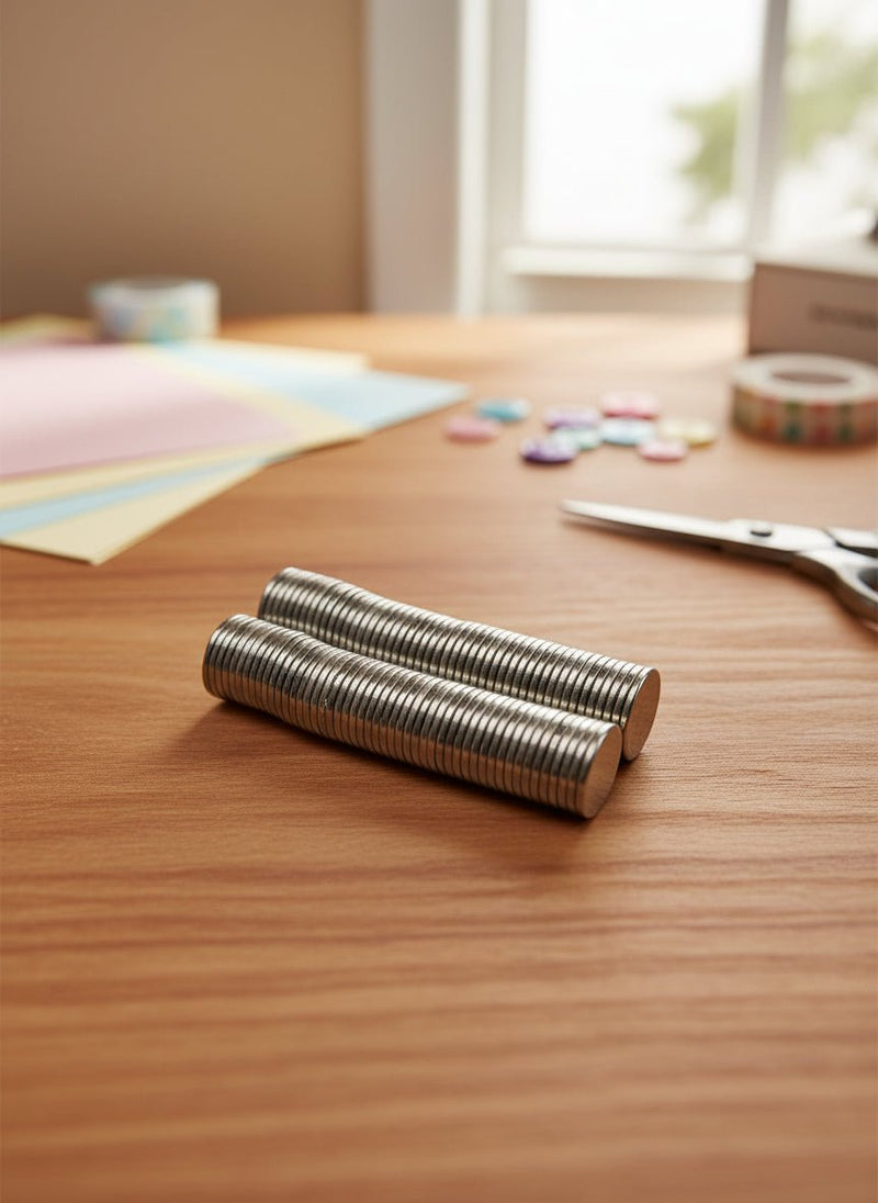 100 Craft Magnets 6mm x 1mm - Craftywaftyshop