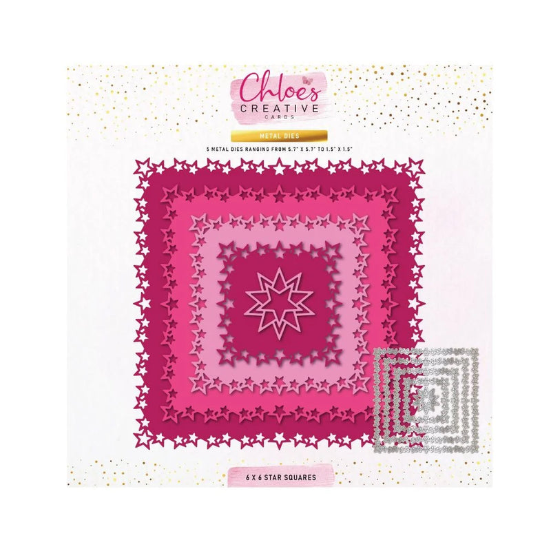 Star Squares 6x6 Metal Die Set by Chloes Creative Cards