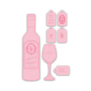 Wine Bottle & Glass Die & Stamp by Chloes Creative Cards