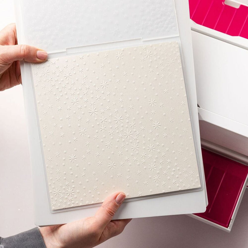 Chloes Creative Cards 8x8 2D Embossing Folder - Sparkling Stars