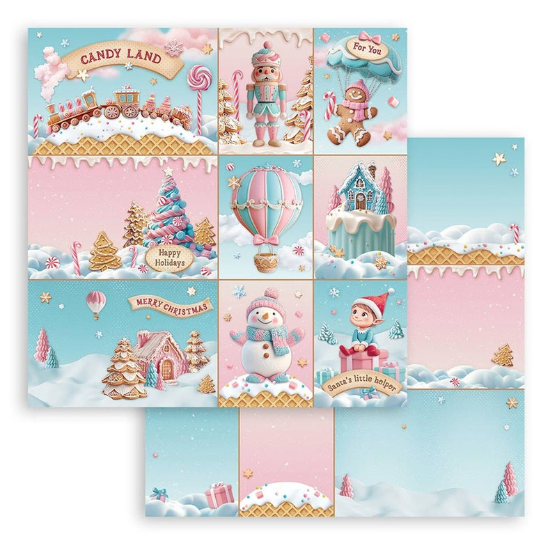 Stamperia - Candy Christmas - 12"x12" Double Sided Scrapbooking Pad