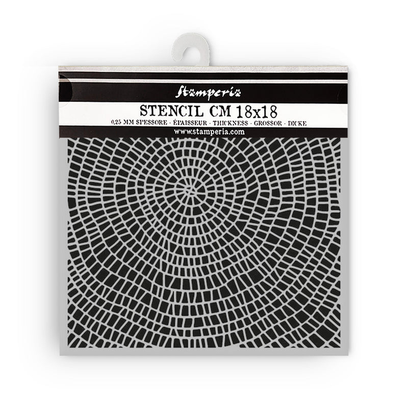 Stamperia - Whispering Woods - Bark Pattern Stencil (18x18cm)
