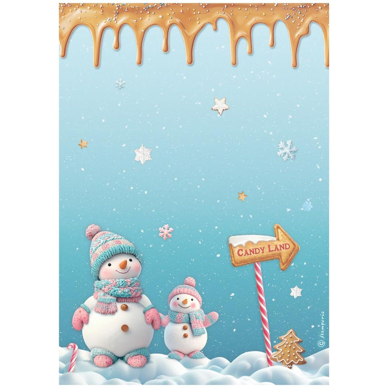 Stamperia - Candy Christmas - A4 Rice Paper Selection