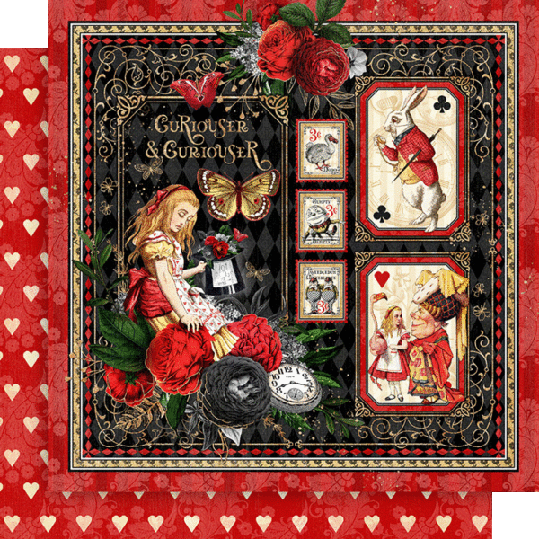 Curiouser And Curiouser 12×12 Collection Pack by Graphic 45