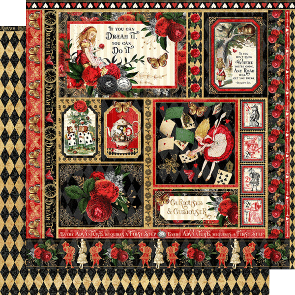 Curiouser And Curiouser 12×12 Collection Pack by Graphic 45