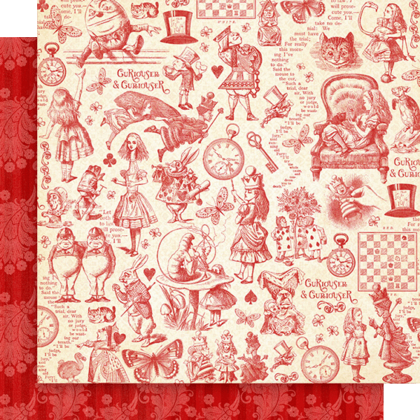 Curiouser And Curiouser 12×12 Collection Pack by Graphic 45