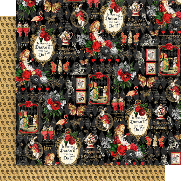 Curiouser And Curiouser 12×12 Collection Pack by Graphic 45