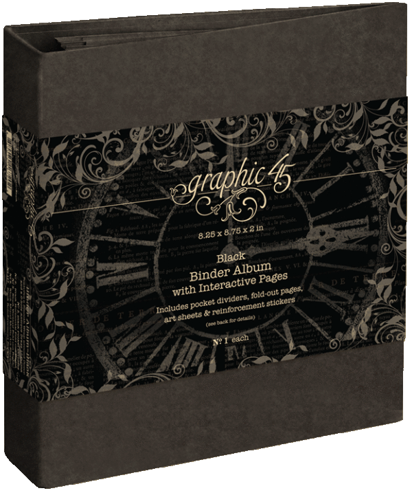 Binder Album with Interactive Pages Black by Graphic 45