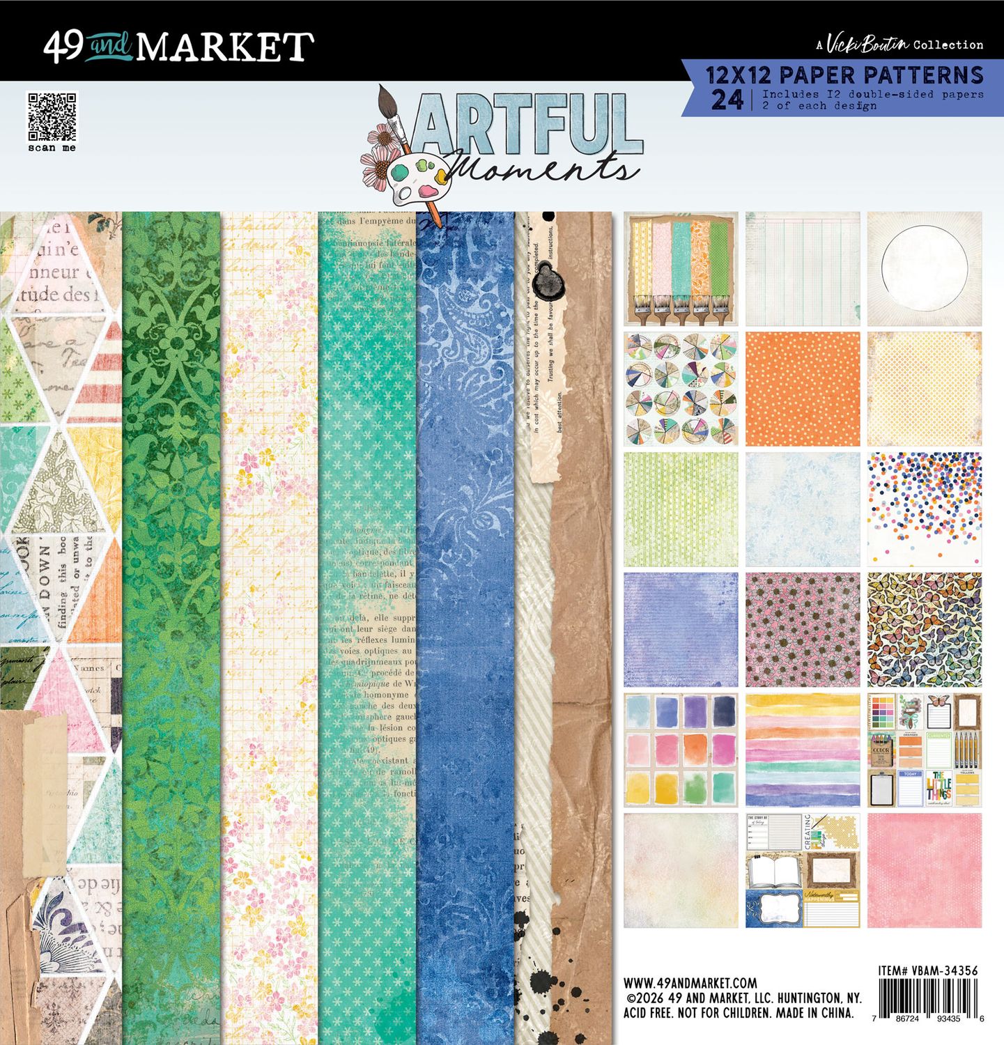 49 And Market Artful Moments Paper Patterns Pad 12