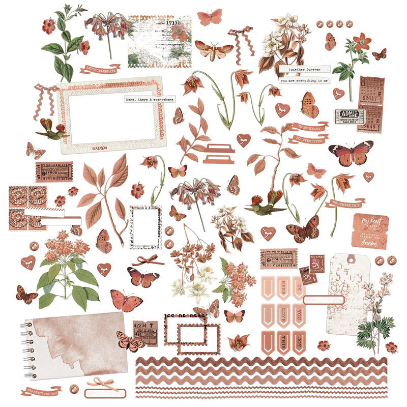 49 and Market Color Swatch Terracotta Laser Cut Elements - Craftywaftyshop