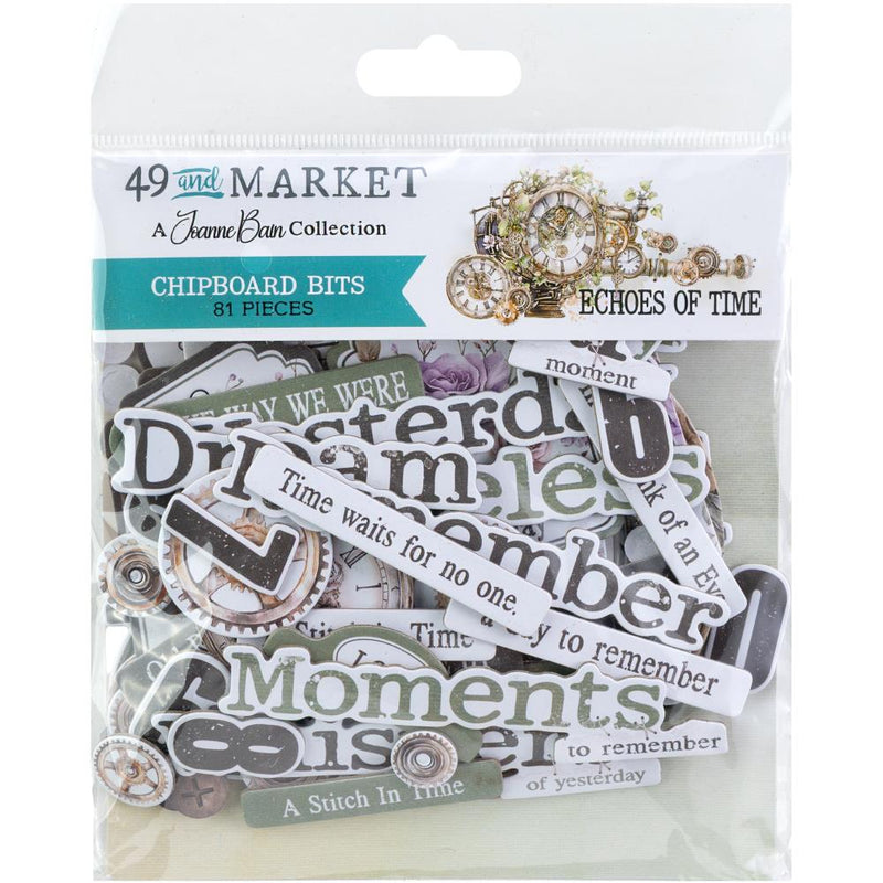 49 And Market Echoes Of Time Chipboard Set - Craftywaftyshop