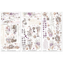 49 And Market Echoes Of Time Rub - On Transfer Set 6"X12" - Craftywaftyshop