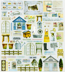 49 and Market Ephemera Die - Cuts – From the Garden | FTG - 35469 - Craftywaftyshop