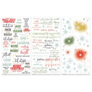 49 and Market Evergreen Season Sentiments Rub - on Transfer Set - Craftywaftyshop