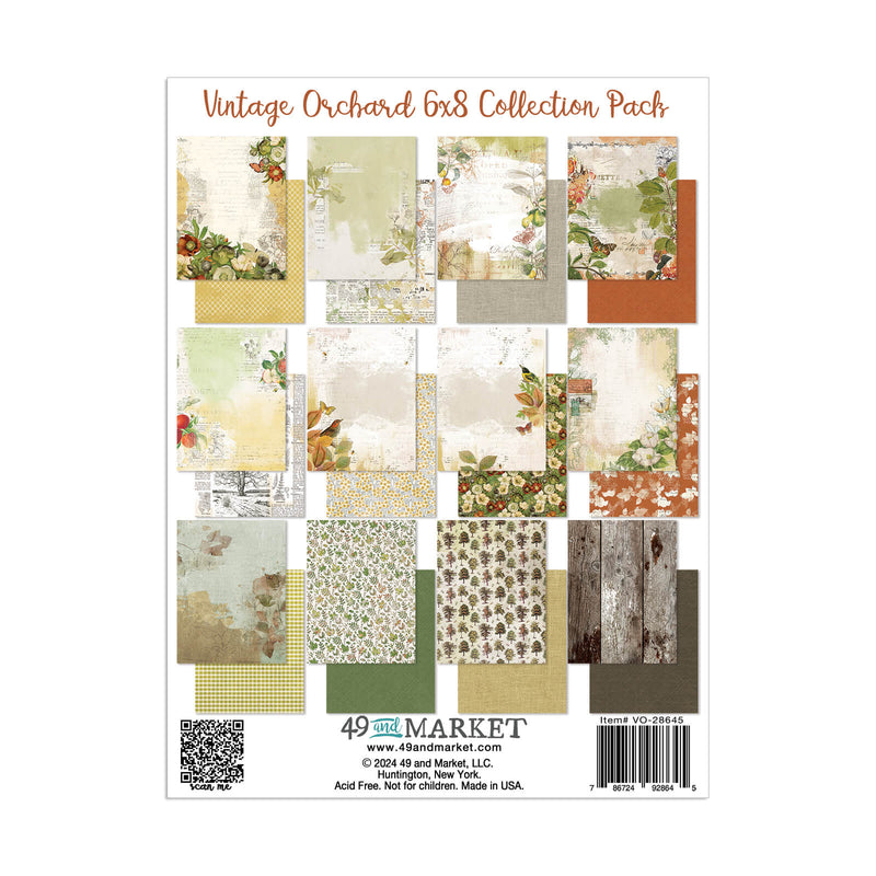 49 and Market Vintage Orchard 6×8 Paper Collection Pack - Craftywaftyshop