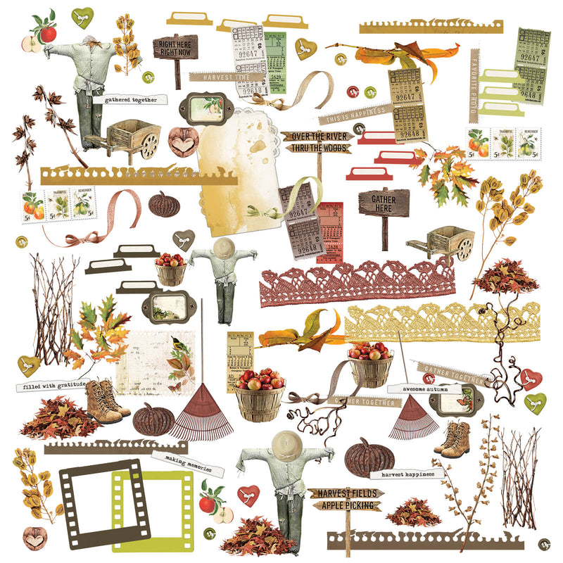 49 and Market Vintage Orchard Laser Cut Elements - Craftywaftyshop