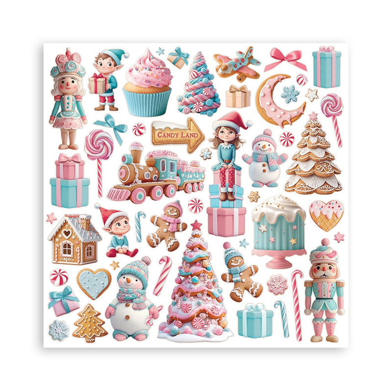 Stamperia - Candy Christmas - 12"x12" Double Sided Scrapbooking Pad