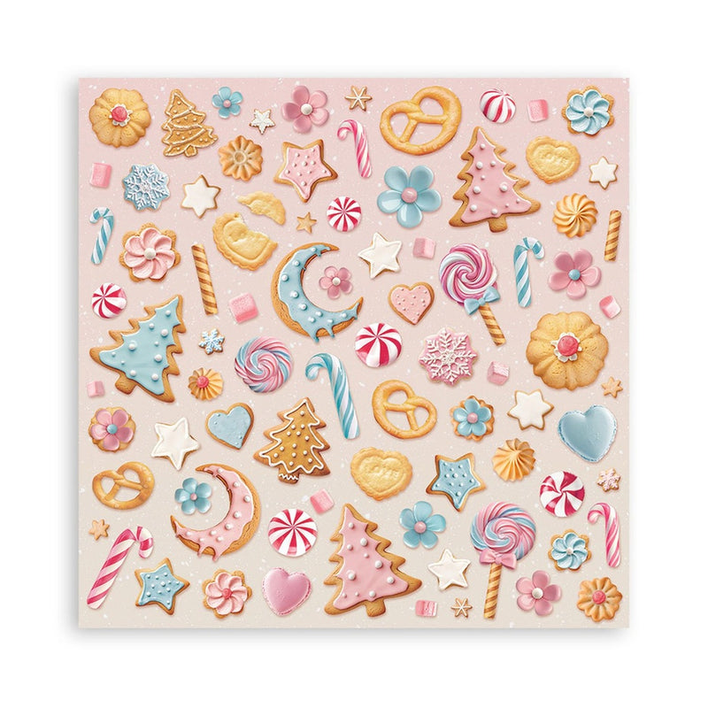 Stamperia - Candy Christmas - 12"x12" Double Sided Scrapbooking Pad