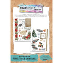Arden Creative Studio Poinsettias & Snowflakes 6x8 Rub-Ons | TEXRO0003
