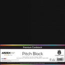 Arden Creative Studio Premium Cardstock 12x12 Pitch Black | ACSCP0002