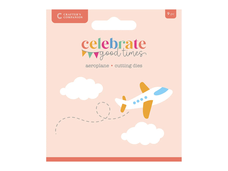 Crafters Companion Celebrate Good Times Metal Die Aeroplane