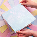 Chloe's Creative Cards Foiled Paper Pad 8x8 – Floral Lace | C-FPAD-FLORL