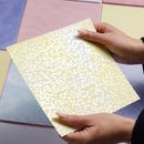 Chloe's Creative Cards Foiled Paper Pad 8x8 – Floral Lace | C-FPAD-FLORL
