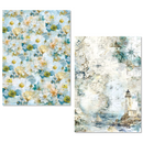 Ciao Bella Paper - Edge of the Ocean - A5 Mixed Media Rice Paper Set | MFS008