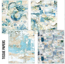 Ciao Bella Paper - Edge of the Ocean - A5 Tissue and Vellum Variety Pack | MC008