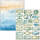 Ciao Bella Paper - Edge of the Ocean - Mixed Media book | MA008