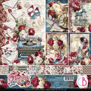 Ciao Bella Bohemian Burgundy 12x12 Paper Pad Double-Sided | CBPM099
