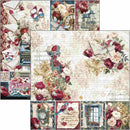 Ciao Bella Bohemian Burgundy 12x12 Paper Pad Double-Sided | CBPM099