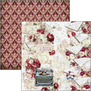 Ciao Bella Bohemian Burgundy 12x12 Paper Pad Double-Sided | CBPM099