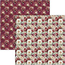 Ciao Bella Bohemian Burgundy 12x12 Patterns Pad Double-Sided | CBT099