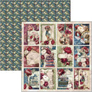Ciao Bella Bohemian Burgundy 12x12 Patterns Pad Double-Sided | CBT099