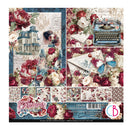 Ciao Bella Bohemian Burgundy 8x8 Paper Pad Double-Sided | CBH099