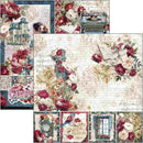 Ciao Bella Bohemian Burgundy 8x8 Paper Pad Double-Sided | CBH099