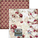Ciao Bella Bohemian Burgundy 8x8 Paper Pad Double-Sided | CBH099