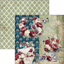Ciao Bella Bohemian Burgundy 8x8 Paper Pad Double-Sided | CBH099