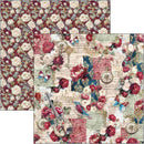 Ciao Bella Bohemian Burgundy 8x8 Paper Pad Double-Sided | CBH099