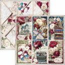 Ciao Bella Bohemian Burgundy 8x8 Paper Pad Double-Sided | CBH099