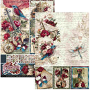 Ciao Bella Bohemian Burgundy A4 Creative Pad Double-Sided | CBCL099