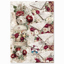 Ciao Bella Paper Bohemian Burgundy A4 Rice Paper Single-Sided Mixed x4 | CBRA015