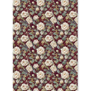 Ciao Bella Paper Bohemian Burgundy A5 Rice Paper Mixed x8 Single-Sided | CBRS046