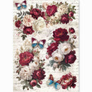 Ciao Bella Paper Bohemian Burgundy A5 Rice Paper Mixed x8 Single-Sided | CBRS046