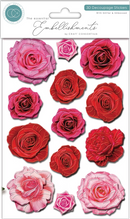 Craft Consortium The Essential Embellishments 3D Decoupage Flower Stickers