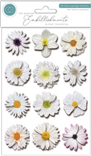 Craft Consortium The Essential Embellishments 3D Decoupage Flower Stickers