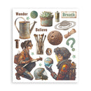 Stamperia - A New Beginning - Rub on selection cm 20.5x23 6 pages | SPDFLRBXG03